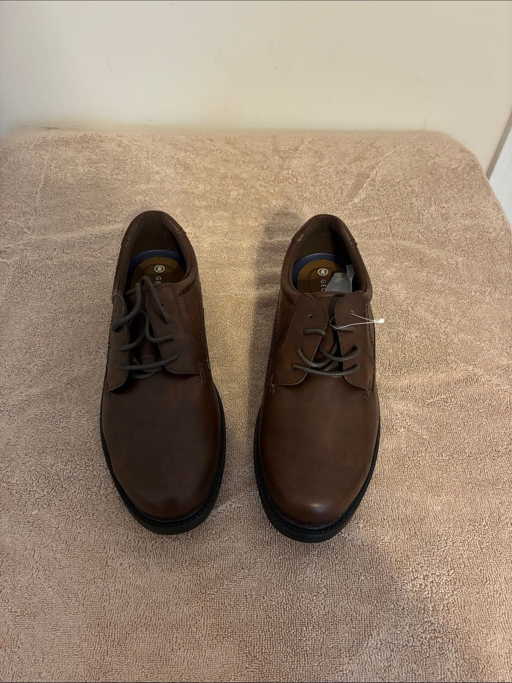 Men’s George Brown Leather Derby Shoes size 14E‎